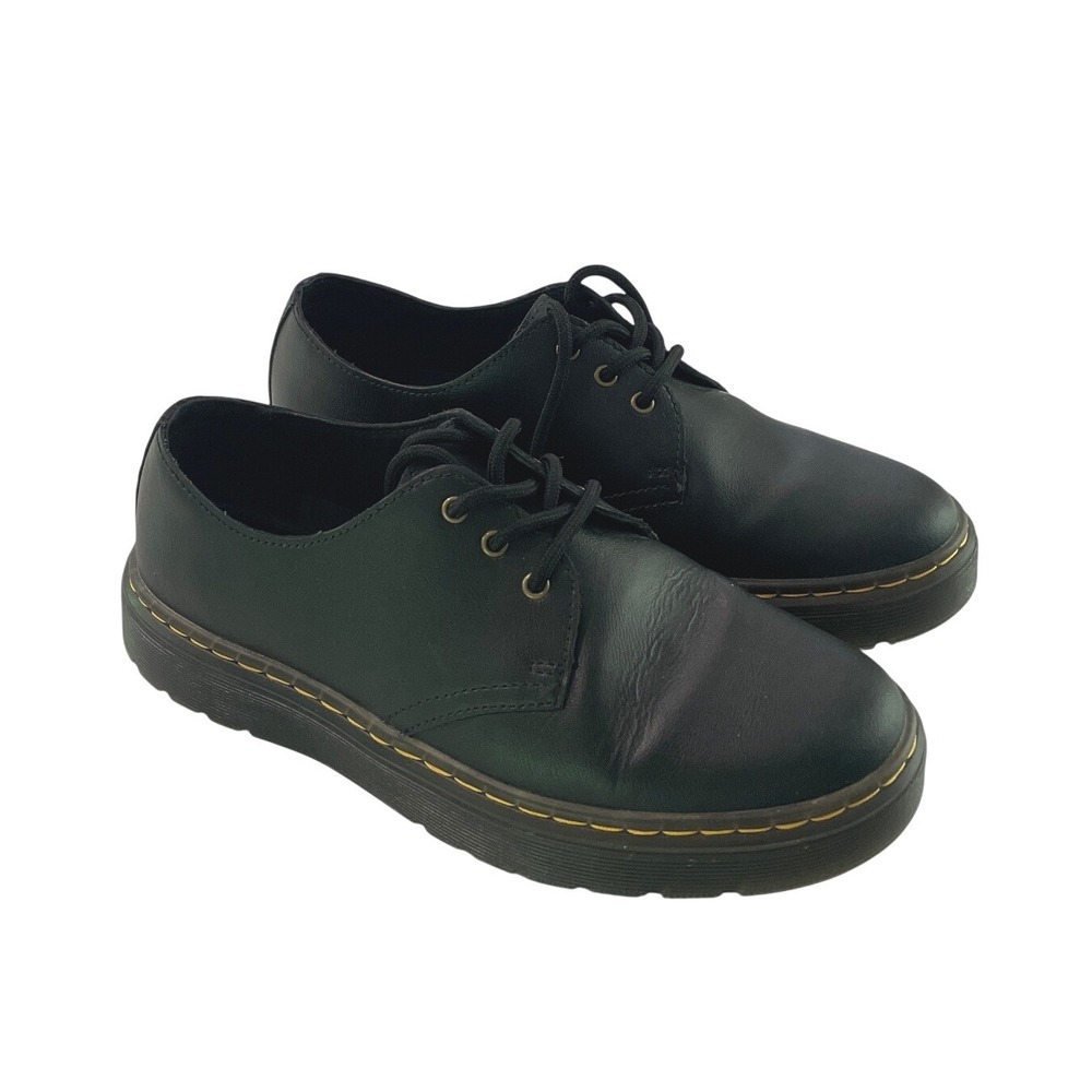 Dr. Martens Womens Chunky Oxford Airwair Leather Lace Up 6 Black Grunge Goth